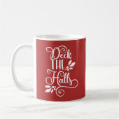 Deck der Hallen Typografie Holidays Kaffeetasse (Links)