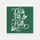 Deck der Hallen Typografie Holidays Serviette (Vorderseite)