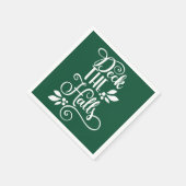 Deck der Hallen Typografie Holidays Serviette (Ecke)