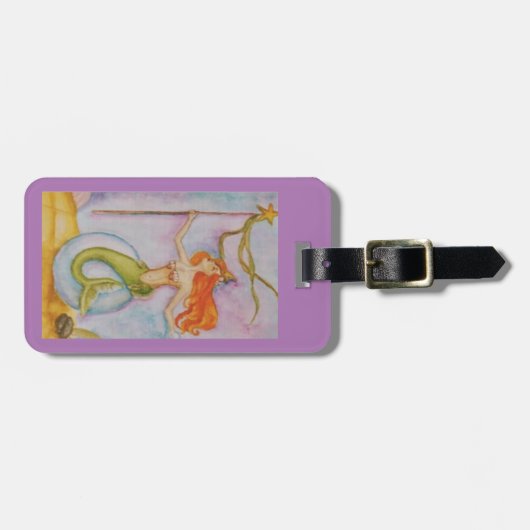 Deck der Königin von Staves, Mermaids und Sirens-T Gepäckanhänger (Vorderseite horizontal)