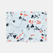 "Deck des Schicksals: Ebenen in einem Poker-Shuffl Fleecedecke (Vorderseite (Horizontal))