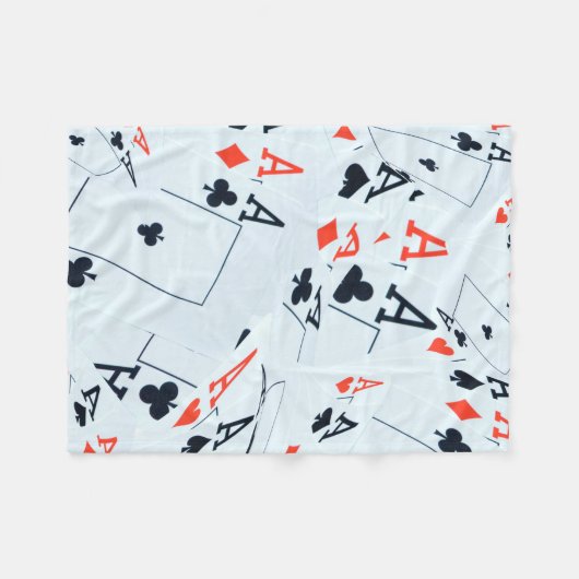 "Deck des Schicksals: Ebenen in einem Poker-Shuffl Fleecedecke (Vorderseite (Horizontal))