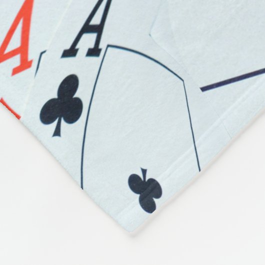 "Deck des Schicksals: Ebenen in einem Poker-Shuffl Fleecedecke (Ecke)