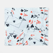 "Deck des Schicksals: Ebenen in einem Poker-Shuffl Fleecedecke (Vorderseite (Horizontal))