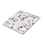 "Deck des Schicksals: Ebenen in einem Poker-Shuffl Fliese (Seite)