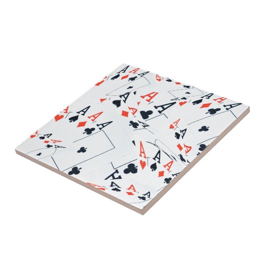 "Deck des Schicksals: Ebenen in einem Poker-Shuffl Fliese (Seite)