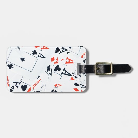 "Deck des Schicksals: Ebenen in einem Poker-Shuffl Gepäckanhänger (Vorderseite horizontal)