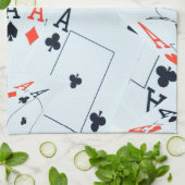 "Deck des Schicksals: Ebenen in einem Poker-Shuffl Geschirrtuch (Gefaltet)