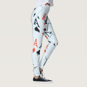 "Deck des Schicksals: Ebenen in einem Poker-Shuffl Leggings