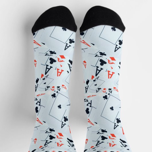 "Deck des Schicksals: Ebenen in einem Poker-Shuffl Socken (Oben)