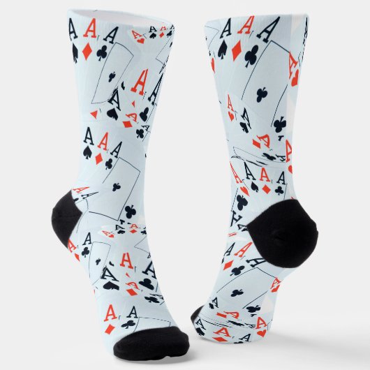 "Deck des Schicksals: Ebenen in einem Poker-Shuffl Socken (Gewinkelt)