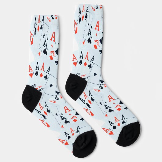 "Deck des Schicksals: Ebenen in einem Poker-Shuffl Socken (Rechts)