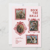 Deck Die Hallen 4 Foto Rahmen Weihnachten (Vorderseite)