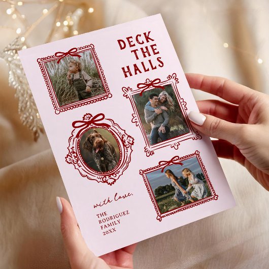 Deck Die Hallen 4 Foto Rahmen Weihnachten