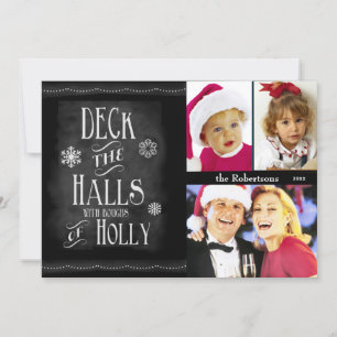 Deck die Hallen Chalkboard Foto Weihnachten