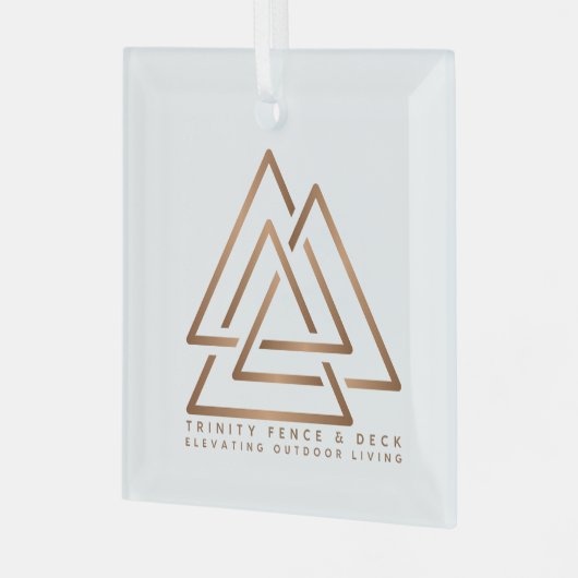 Deck die Hallen mit Trinity Charm Ornament Aus Glas (Vorderseite links)