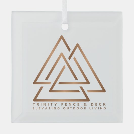 Deck die Hallen mit Trinity Charm Ornament Aus Glas (Vorderseite)