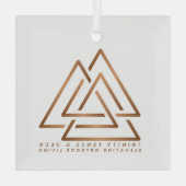 Deck die Hallen mit Trinity Charm Ornament Aus Glas (Rückseite)