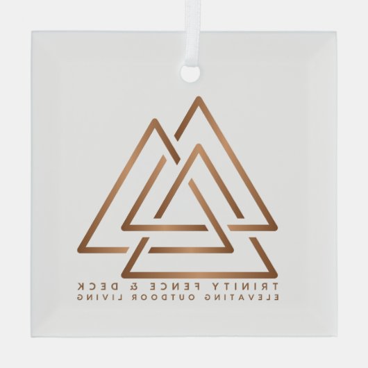 Deck die Hallen mit Trinity Charm Ornament Aus Glas (Rückseite)