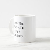 Deck die Hallen Quirky Name Weihnachten Kaffeetasse (Vorderseite Links)