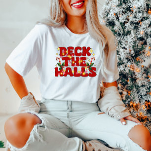 Deck Die Hallen Weihnachts-T - Shirt