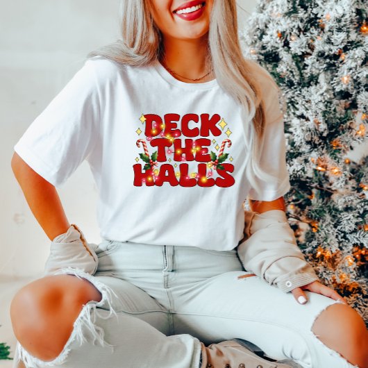 Deck Die Hallen Weihnachts-T - Shirt