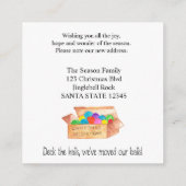 Deck die Hallen, wir haben unsere Bälle verschoben Begleitkarte (Rückseite)