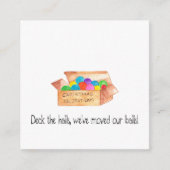Deck die Hallen, wir haben unsere Bälle verschoben Begleitkarte (Vorderseite)