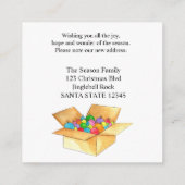 Deck die Hallen, wir haben unsere Bälle verschoben Begleitkarte (Rückseite)