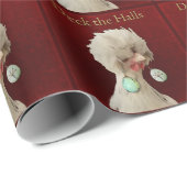 Deck die Halls Hühnergeschenk-Wrap Geschenkpapier (Rolleneckpunkt)