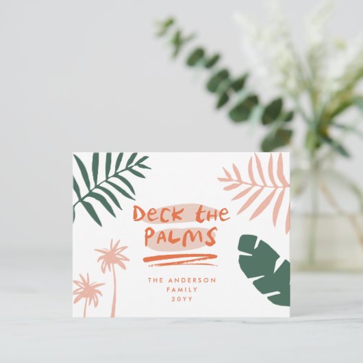 Deck die Palmen Weihnachten tropischen modern (Stehend Vorderseite)