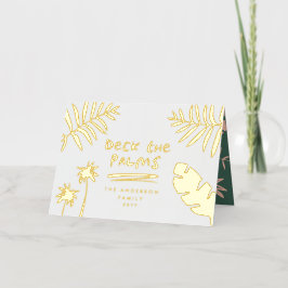 Deck die Palmen Weihnachten tropischen modern