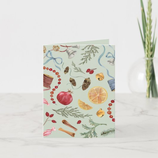 Deck die Weihnachtskarte der Hallen Dankeskarte (Vorderseite)