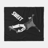 "Deck Drehend" Skateboarding-Station Fleecedecke (Vorderseite (Horizontal))