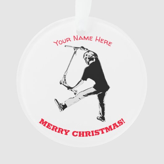 Deck Grabbing - Stunt Scooter Trick Ornament (Vorderseite)