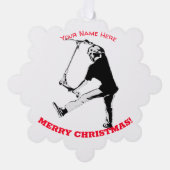 Deck Grabbing - Stunt Scooter Trick Ornament Karte (Vorderseite)