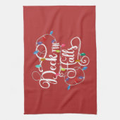 Deck Hallen Weihnachten Geschirrtuch (Vertikal)