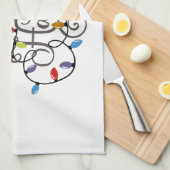 Deck Hallen Weihnachten Küchentuch (Viertel Falte)