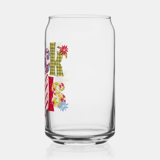 Deck Halls Festive Holiday Patchwork Weihnachten Dosenglas (Links)