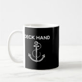Deck Hand Boating und Segeln T-Shirt  Kaffeetasse (Links)