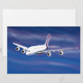 Deck Jet Airliner Briefpapier (Vorne/Hinten)