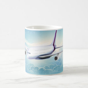 Deck Jet Airliner Kaffeetasse