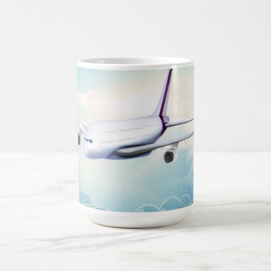 Deck Jet Airliner Kaffeetasse (Mittel)