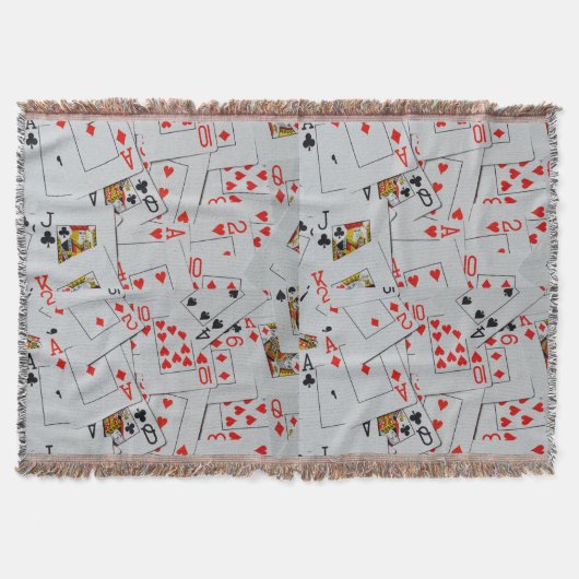 Deck_Of_Cards,_Woven_Throw_Blanket. Decke (Vorderseite)
