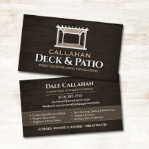 Deck & Patio-Baufirma Rustikales Holz