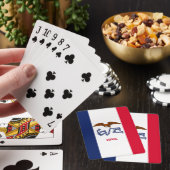 Deck Playing Cards with Flag of Iowa, USA Spielkarten (In Situ)