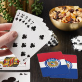 Deck Playing Cards with Flag of Missouri Spielkarten (In Situ)