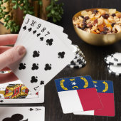 Deck Playing Cards with Flag of North Carolina, US Spielkarten (In Situ)
