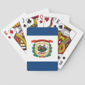 Deck Playing Cards with Flag of West Virginia Spielkarten (Rückseite)