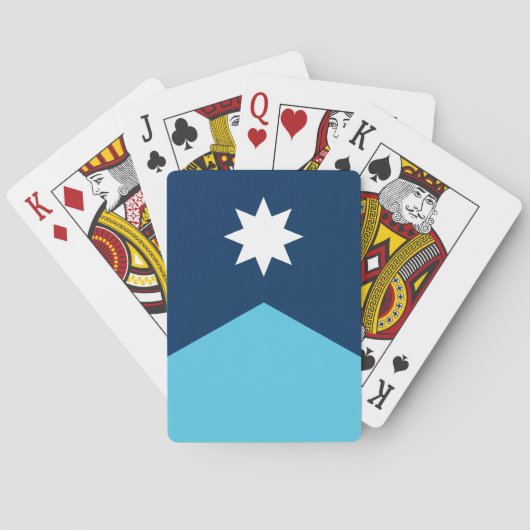 Deck Playing Cards with new Flag of Minnesota Spielkarten (Rückseite)